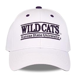 NCAA Kansas State Wildcats The Game Bar Design Hat, White, Adjustable