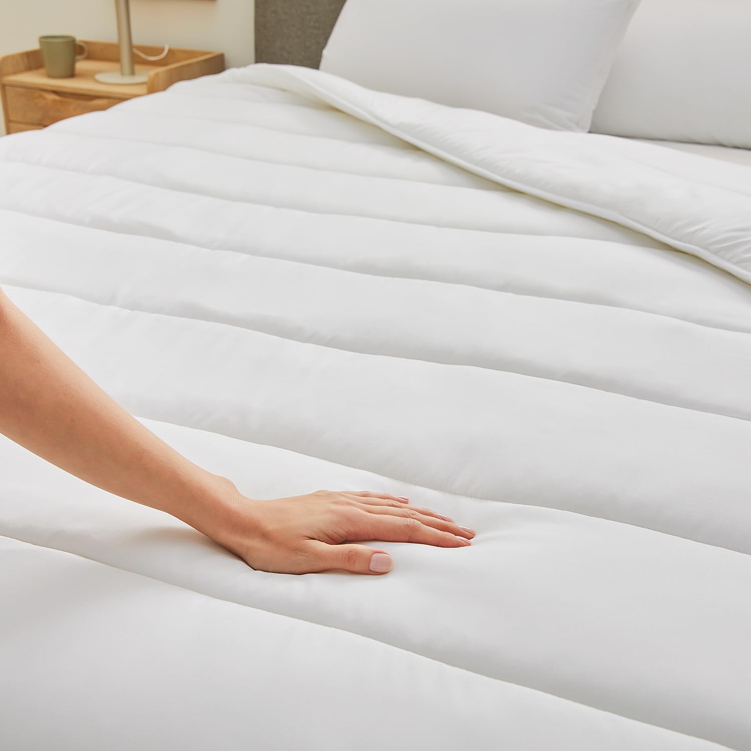 Pikolin Home - Edredón Nórdico de Fibra Invierno 400gr, Aloe Vera, Dermoprotector y Transpirable, para Piel Sensible, Relleno Cama 90 (150 x 220 cm)