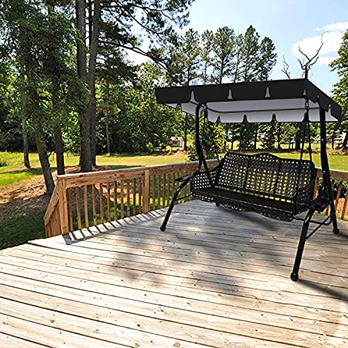 Hollywoodschaukel Ersatzdach, Universal Sonnendach Schwing Dachabdeckung, Schaukel BaldachPlane Ersatzbezug, Gartenschaukel Baldachin Top Cover, Schaukelstuhl Markise, 249*185*18cm - Image 4
