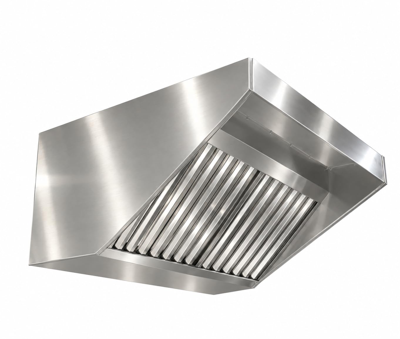 Campana Extractora Industrial Modelo Visera en Acero Inoxidable para Pared o Central a Techo - 2 Filtros - 1025mm