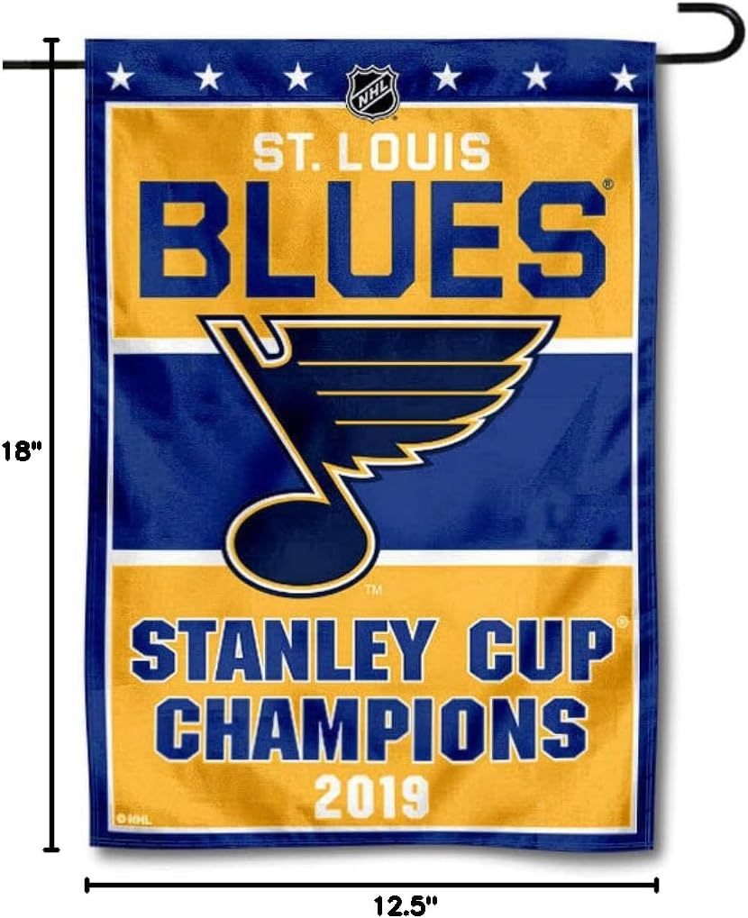 St. Louis Blues 2019 Stanley Cup Champions Double Sided Garden Flag