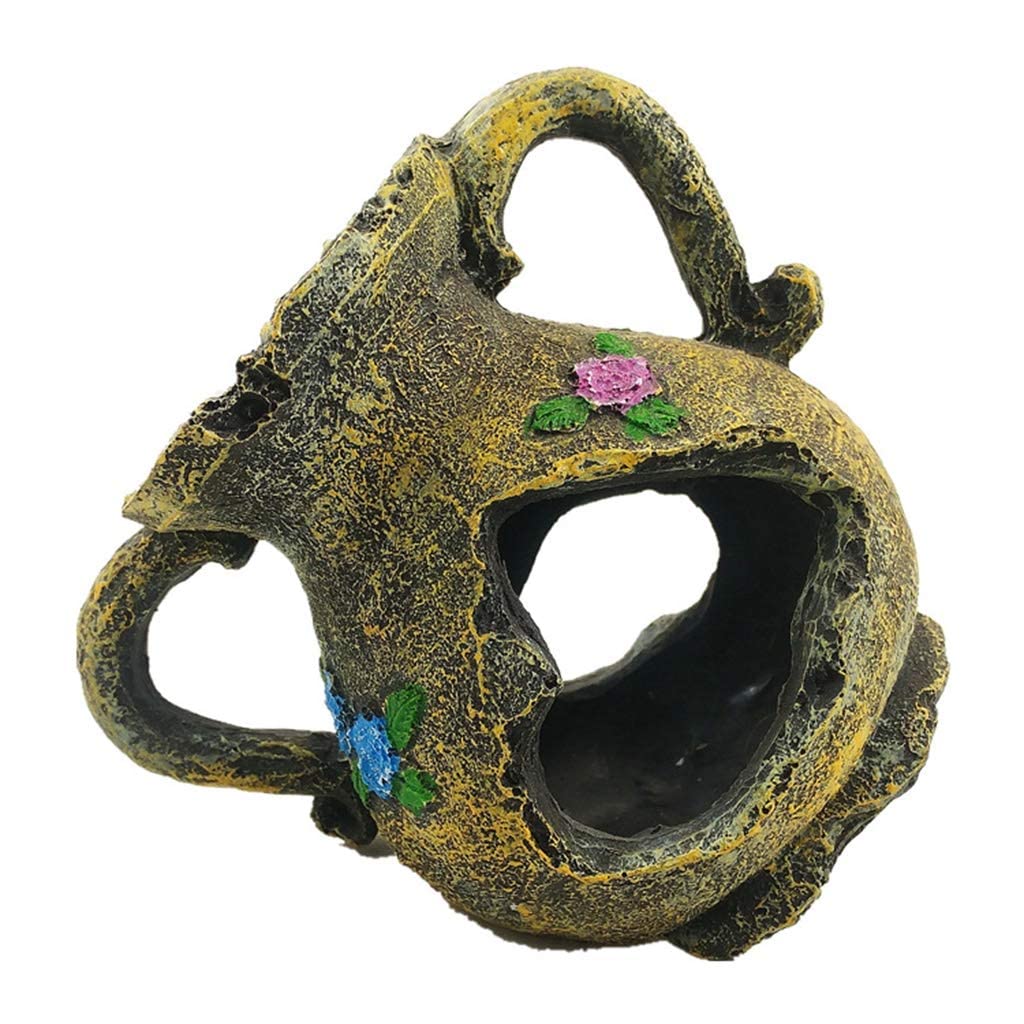 Escondite para acuarios, paisajismo para acuarios, decoración de hábitat, escondites para Tortugas, lagartos y Peces, Cueva para Reptiles, Accesorios para Cajas
