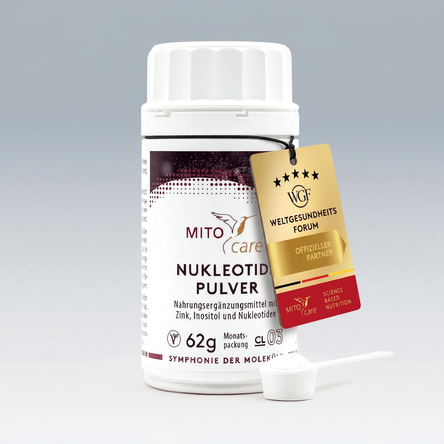 MITOcare Nukleotide Pulver - Zink hilft bei der Zellteilung, was sich positiv auf die Fruchbarkeit auswirken kann - Kann die DNA-Synthese und den Stoffwechsel anregen - In praktischer Pulverform