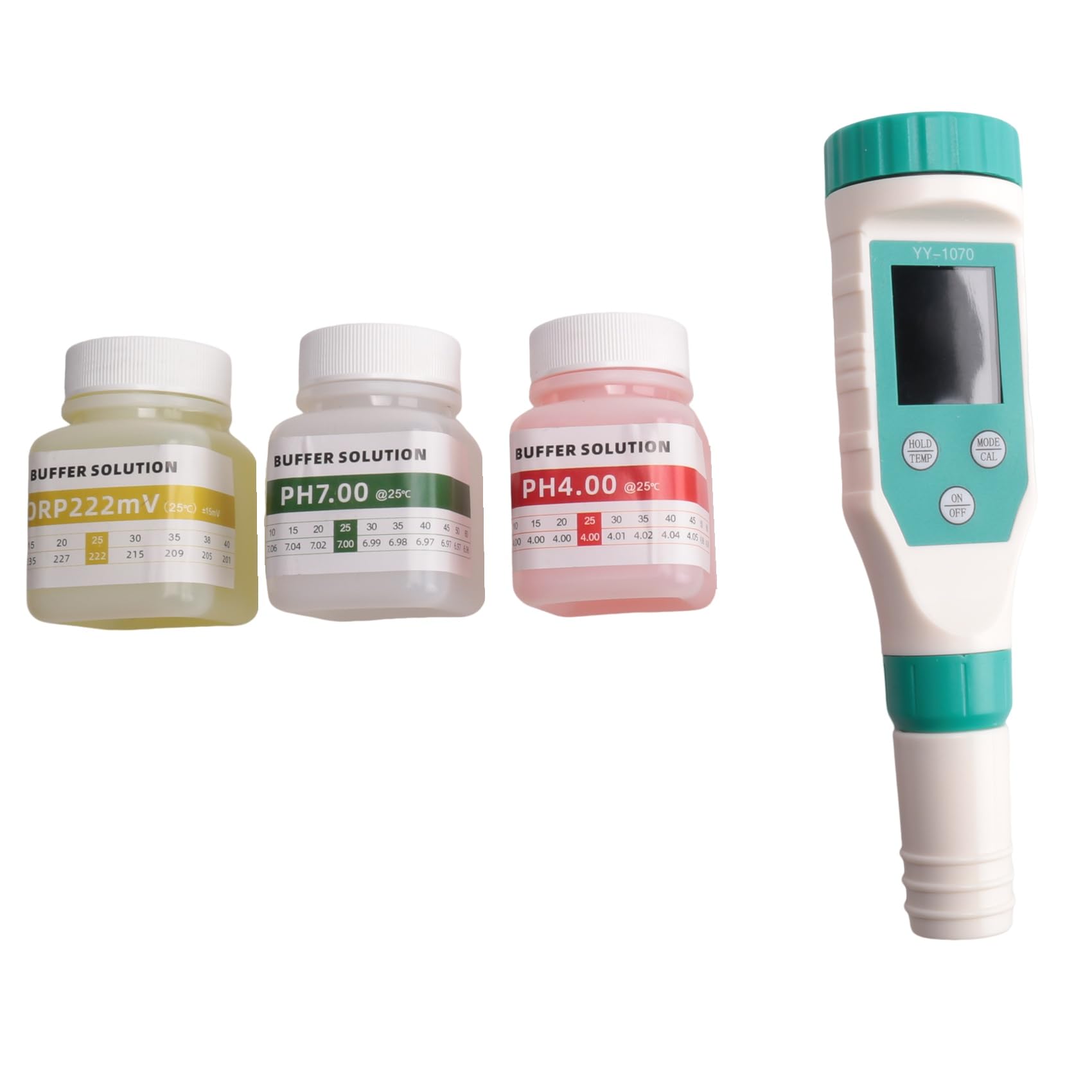 Littimoon 7 in 1 PH/Free Chlorine/ORP/EC/TDS/Salt/Temp PH Meter Swimming Pool Salinity Tester IP67 Waterproof for Aquarium