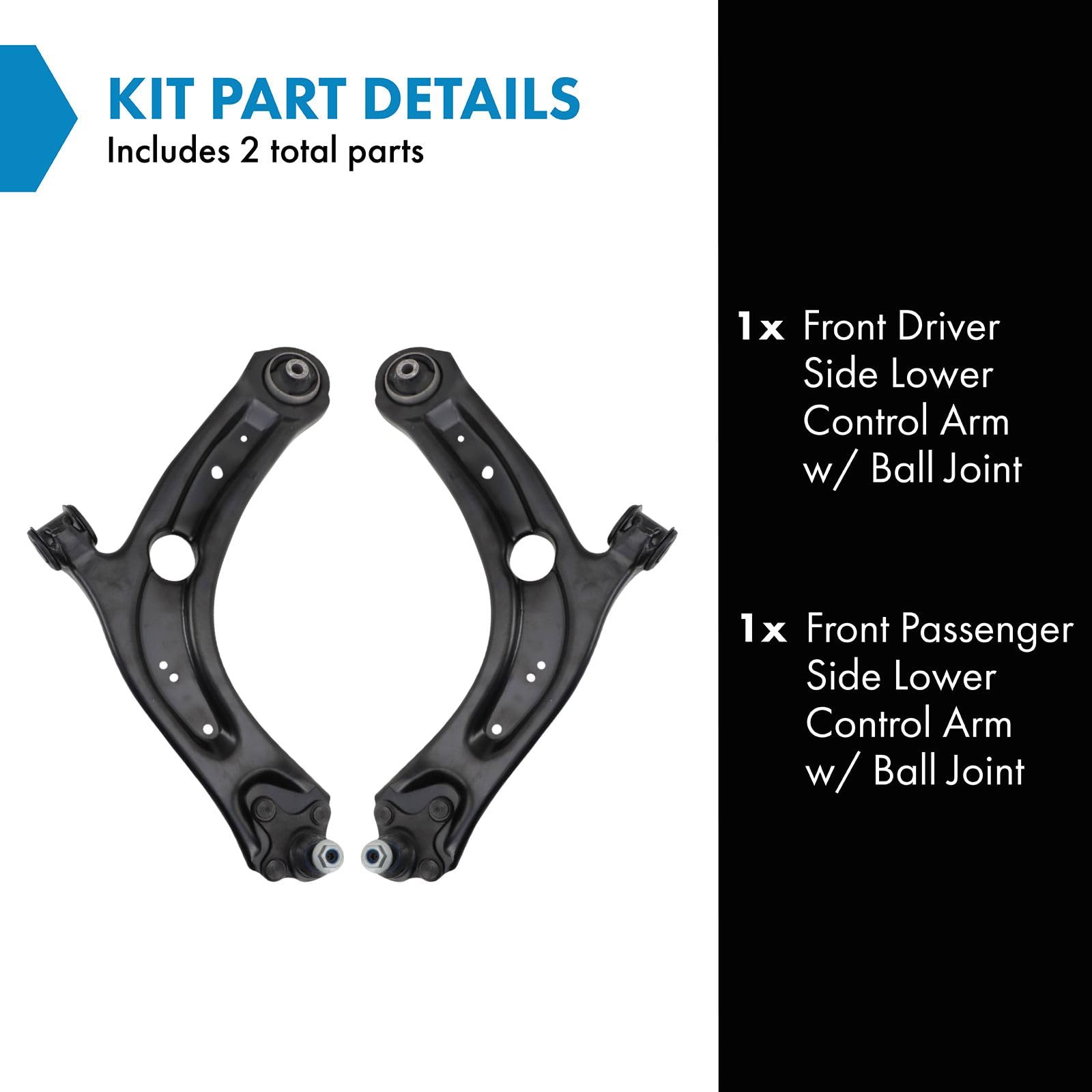 Front Right Lower Control Arm With Ball Joint – Fits 2018-2022 Q3 Arteon Taos Tiguan