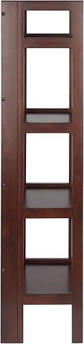 Miniatura 4 de Winsome Wood librero plegable de 4 niveles, Madera Sólida, Walnut