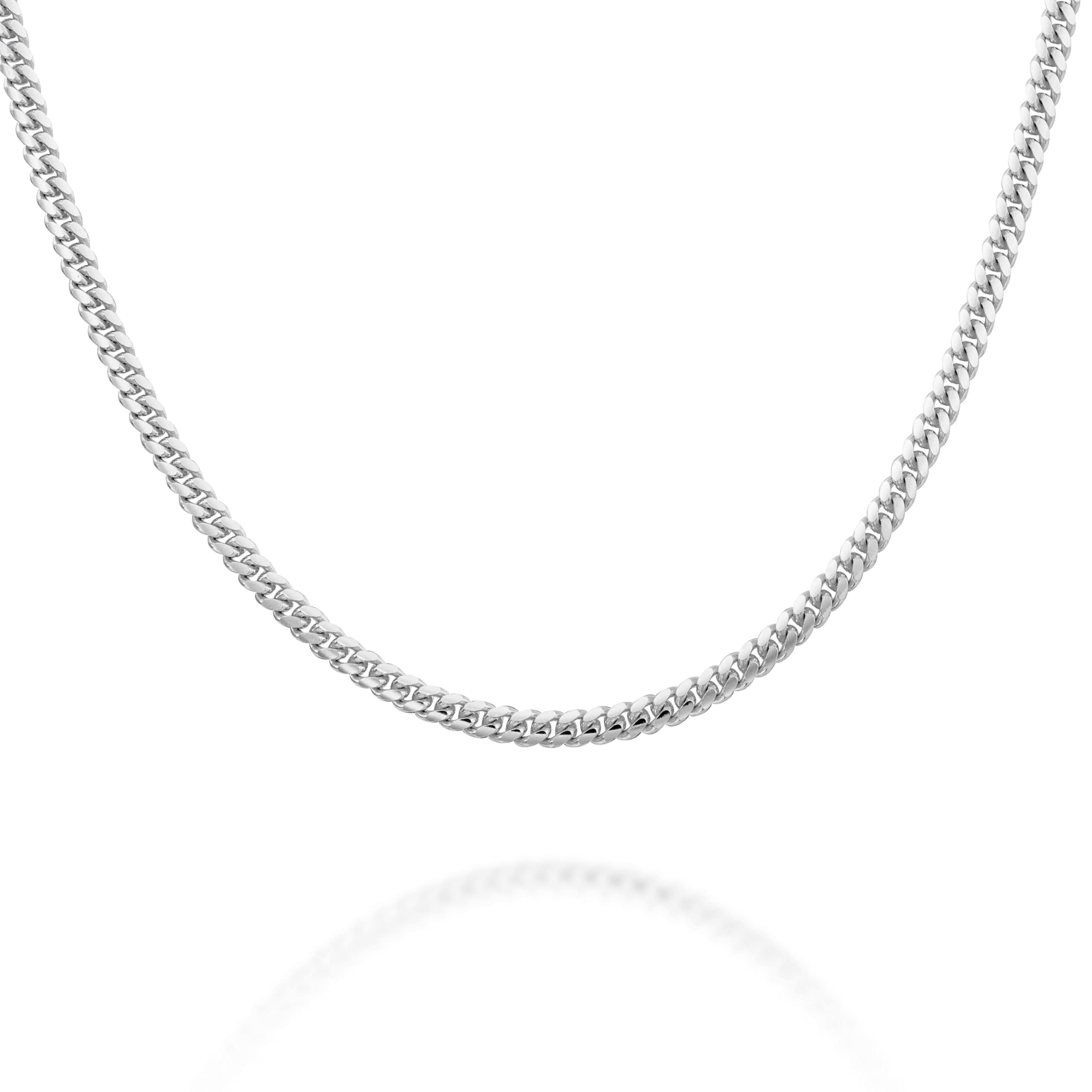 PAVOI 22K Gold Plated Chain Necklace For Women | Italian Solid 925 Sterling Silver Necklace for Men | Cuban Link, Rope, Snake & Rope Diamond-Cut Herringbone | Trendy Unisex Jewelry