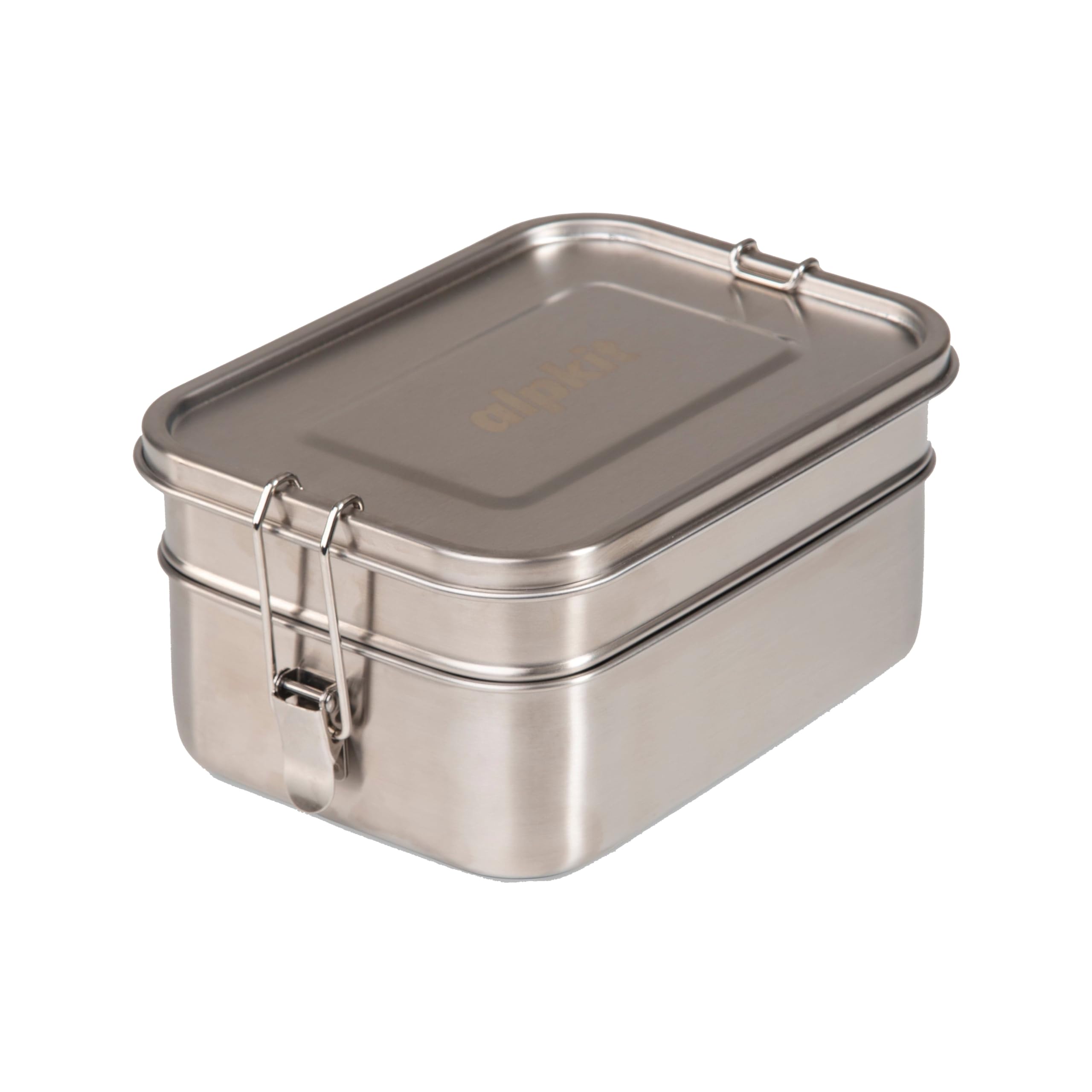 Alpkit Tiffin 1900 2-tier Lunchbox, camping, stainless steel