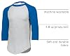Camiseta de béisbol de manga 3/4 para hombre Augusta Sportswear 2.0 | Camiseta raglán de mezcla de algodón suave 7
