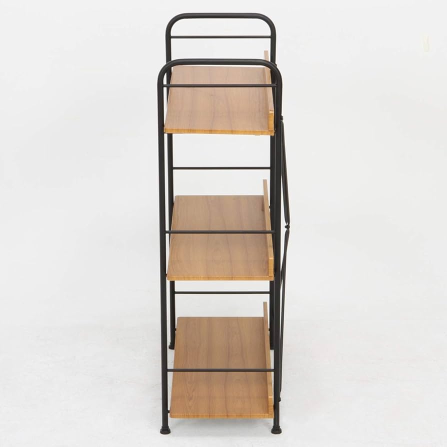 陳列棚 Amazon｜不二貿易 オープンラック ブラウン 3段 幅71cm 木製