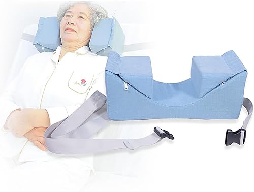 Reposacabezas antilateral, almohada de esponja curvada para camas de cuidado de sillas de ruedas para pacientes discapacitados, ajustable y