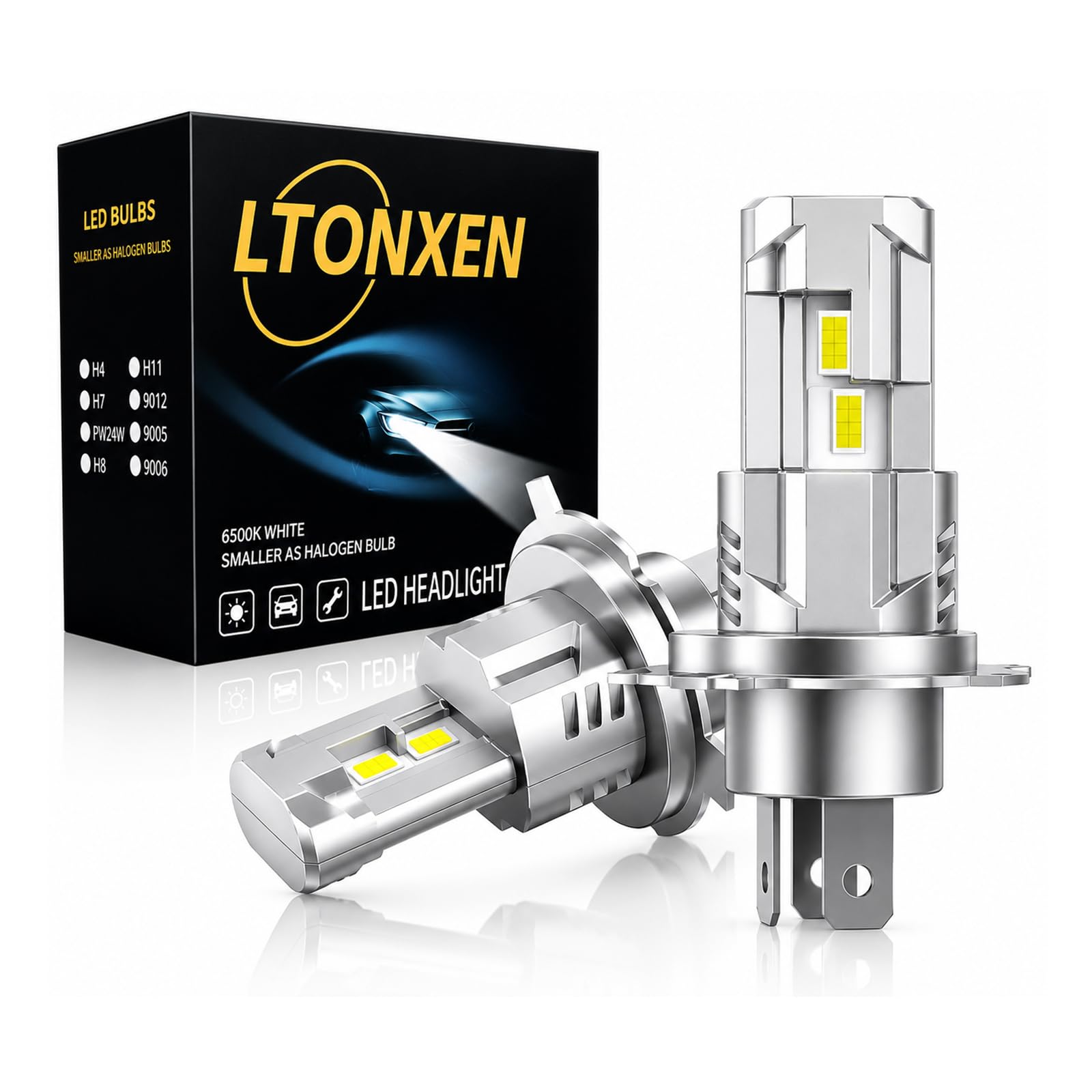 【新基準車検対応】LTONXEN H4 LEDヘッドライト H4 Hi/Lo切替…