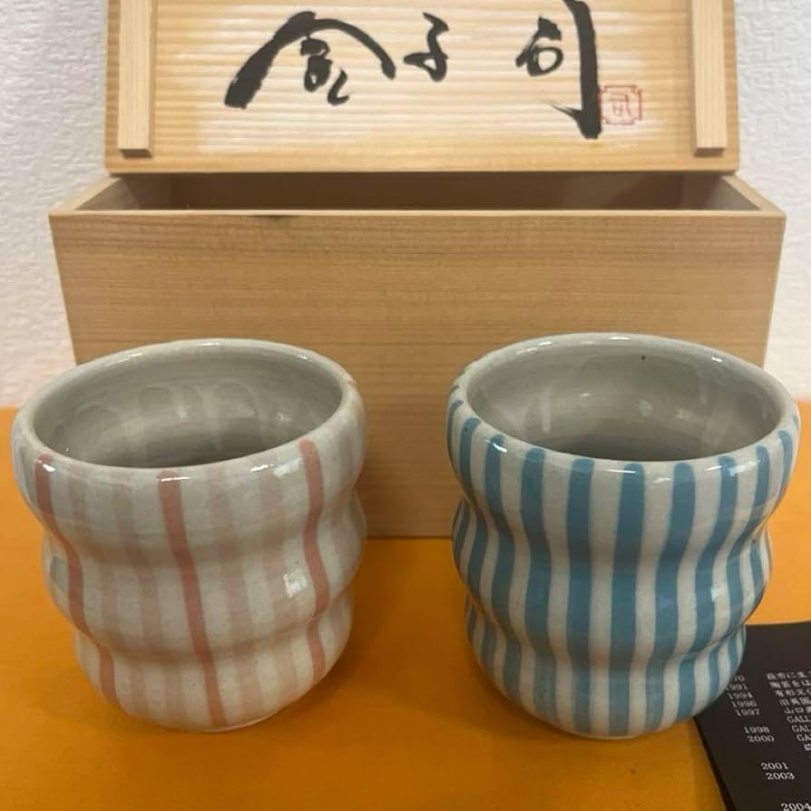 Amazon | 萩焼作家 金子司 作 フリーカップ ペア | ノーブランド品