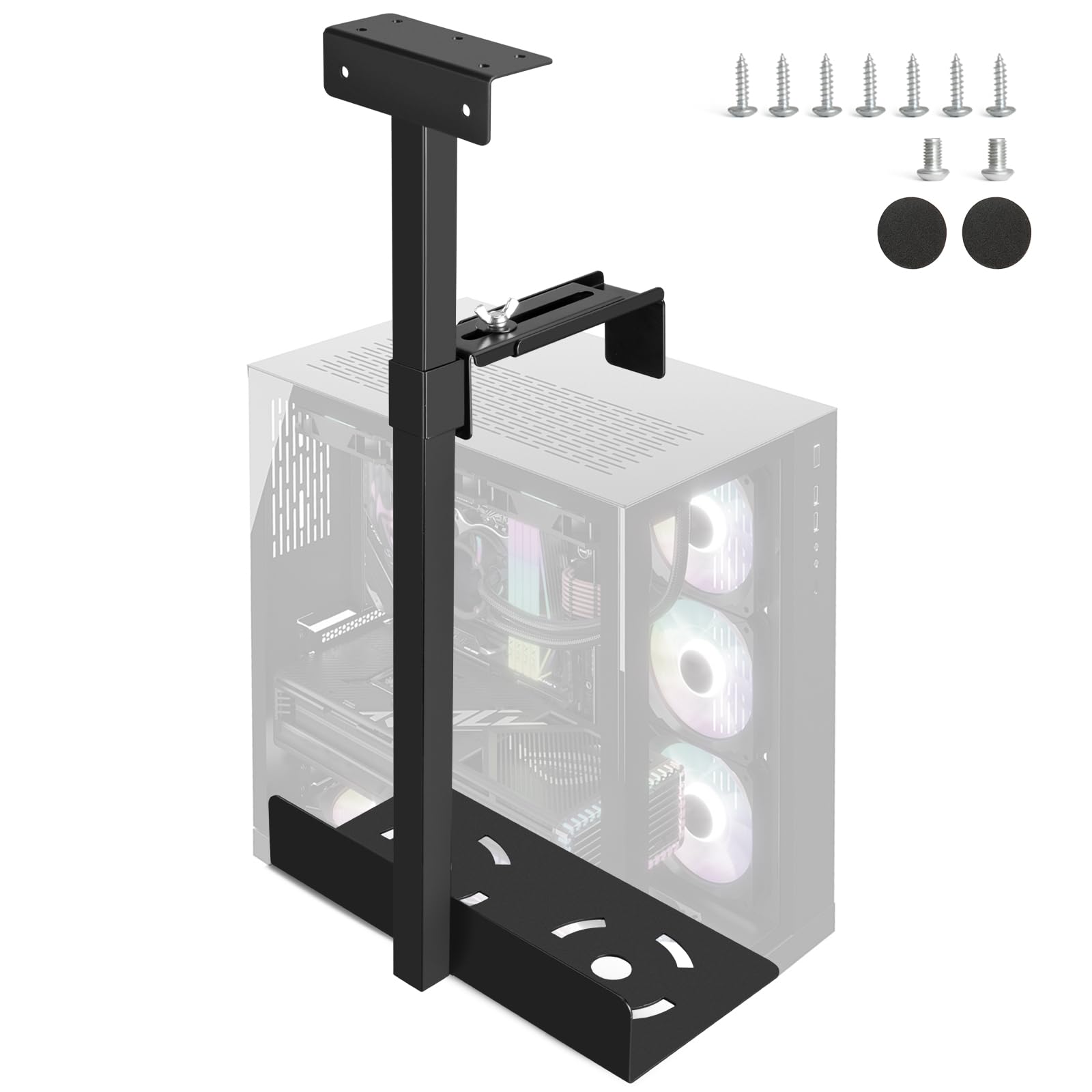 Supporto PC Sotto Scrivania Regolabile In Acciaio – Porta Computer Fino A 35 Kg, Libera Spazio Sul Desktop, Installazione Facile E Veloce
