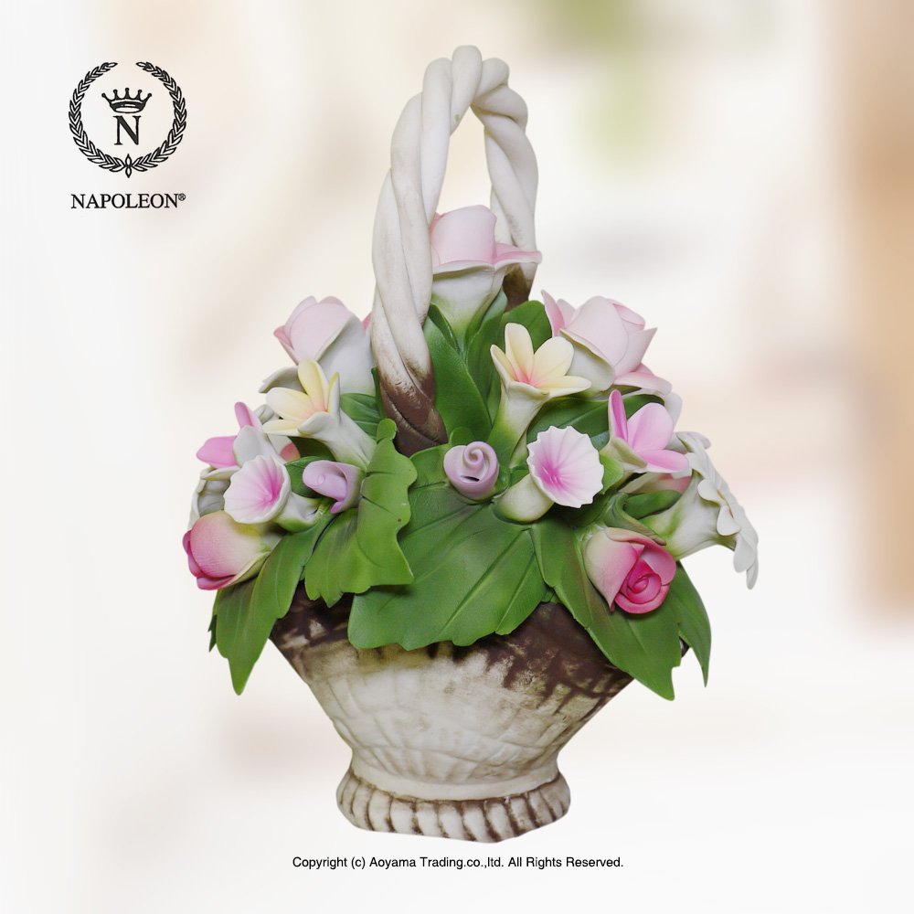 陶器 イタリア製 花かご 陶花 【公式通販】