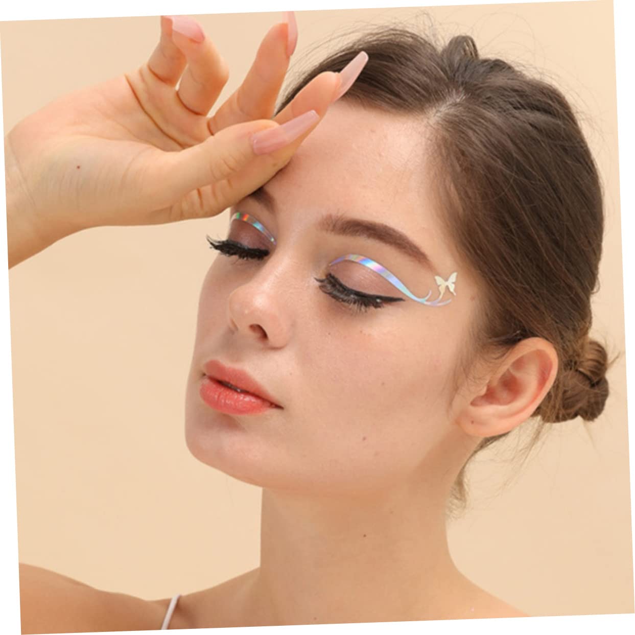 minkissy 24fogli Adesivi Per Eyeliner Temporanei Design e Stickers Per Makeup Facili Usare Per Cosplay e Speciali