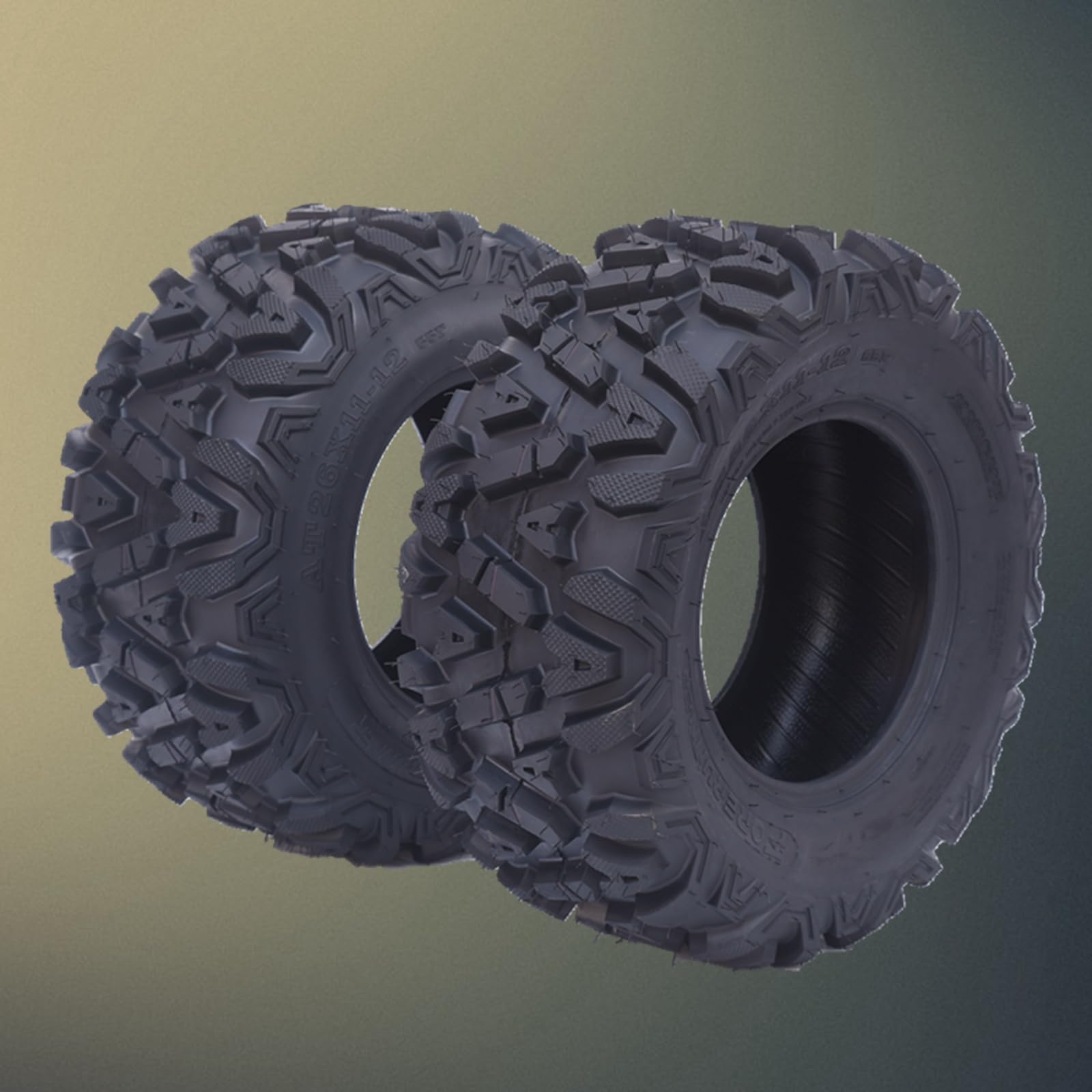 6PR ATV Tires Full Set Of 4 ATV/UTV Tires - 25x8-12 & 25x10-12, 6PR All- Terrain, Bias Ply (Halberd Brand) Tires For - Foto 9