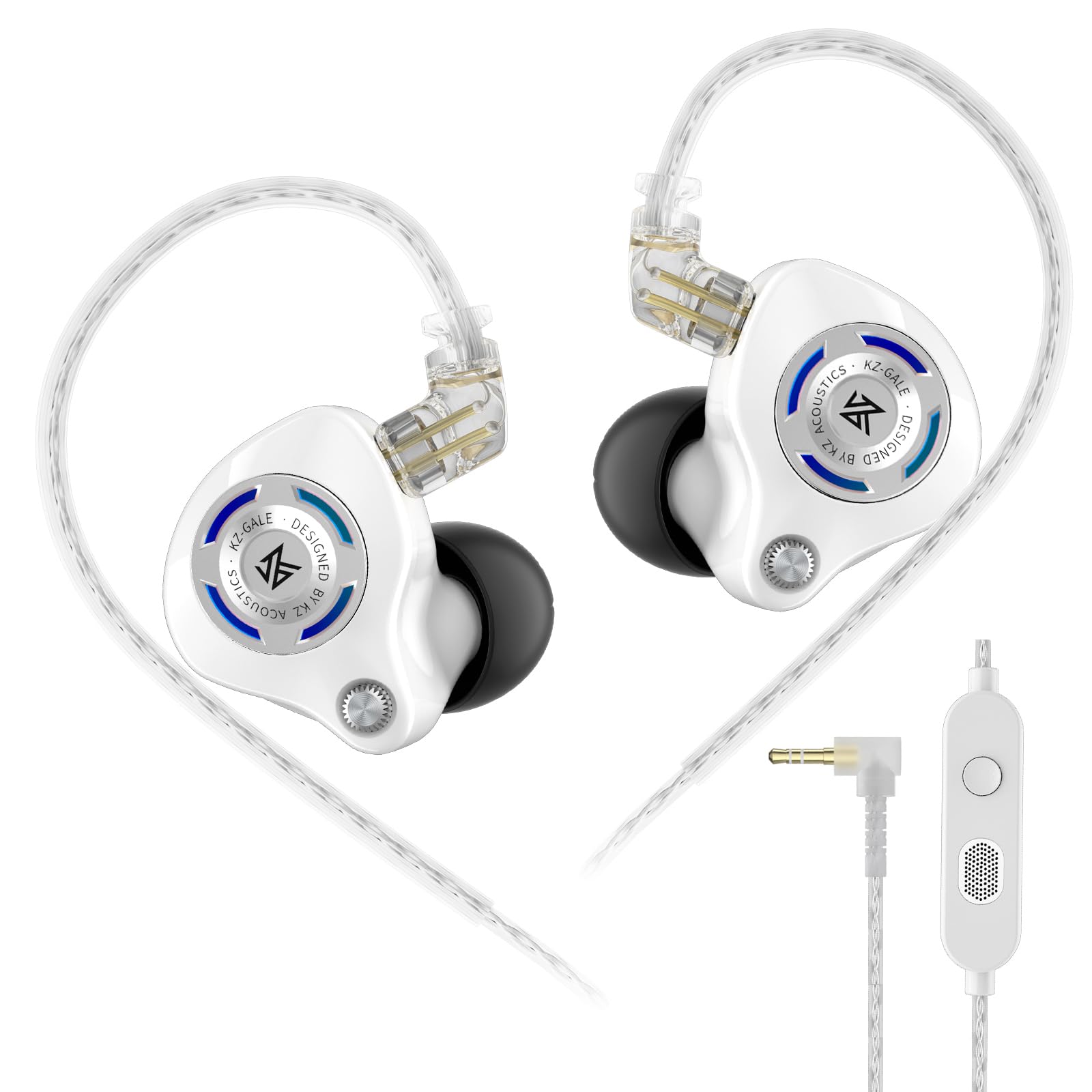 Amazon.com: KZ Gale Wired Earbuds with Microphone, HiFi Deep Bass