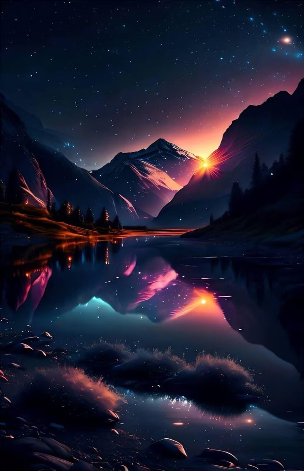 Puzzle 2000 Pezzi Fiume Sunset Mountain Puzzle Classici, Giochi Rilassamento e Intelligence, Puzzles Impossible, Idea Regalo Uomo e Donna
