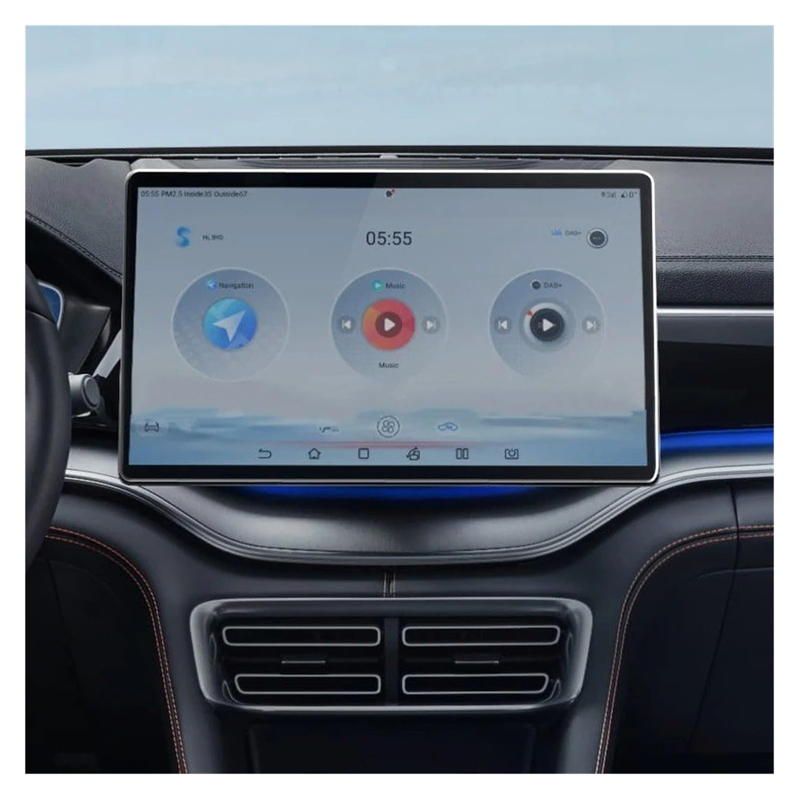 Protector De Pantalla BYD Seal U 2024 - Vidrio Templado 15.6" - Para Navegador Y Panel