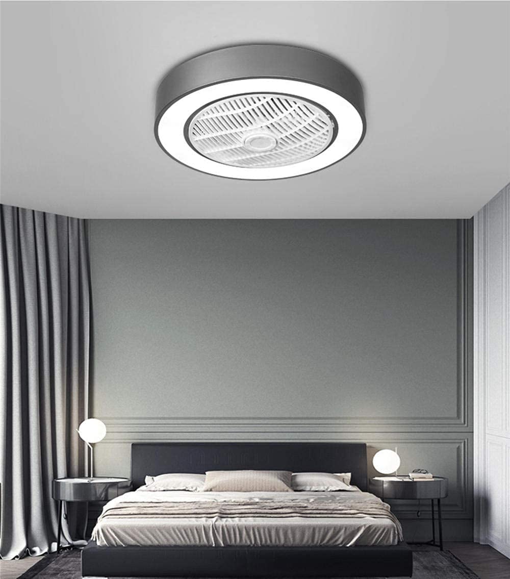 Ventilateur de plafond silencieux avec plafonnier LED à intensité variable et vent réglable - 6