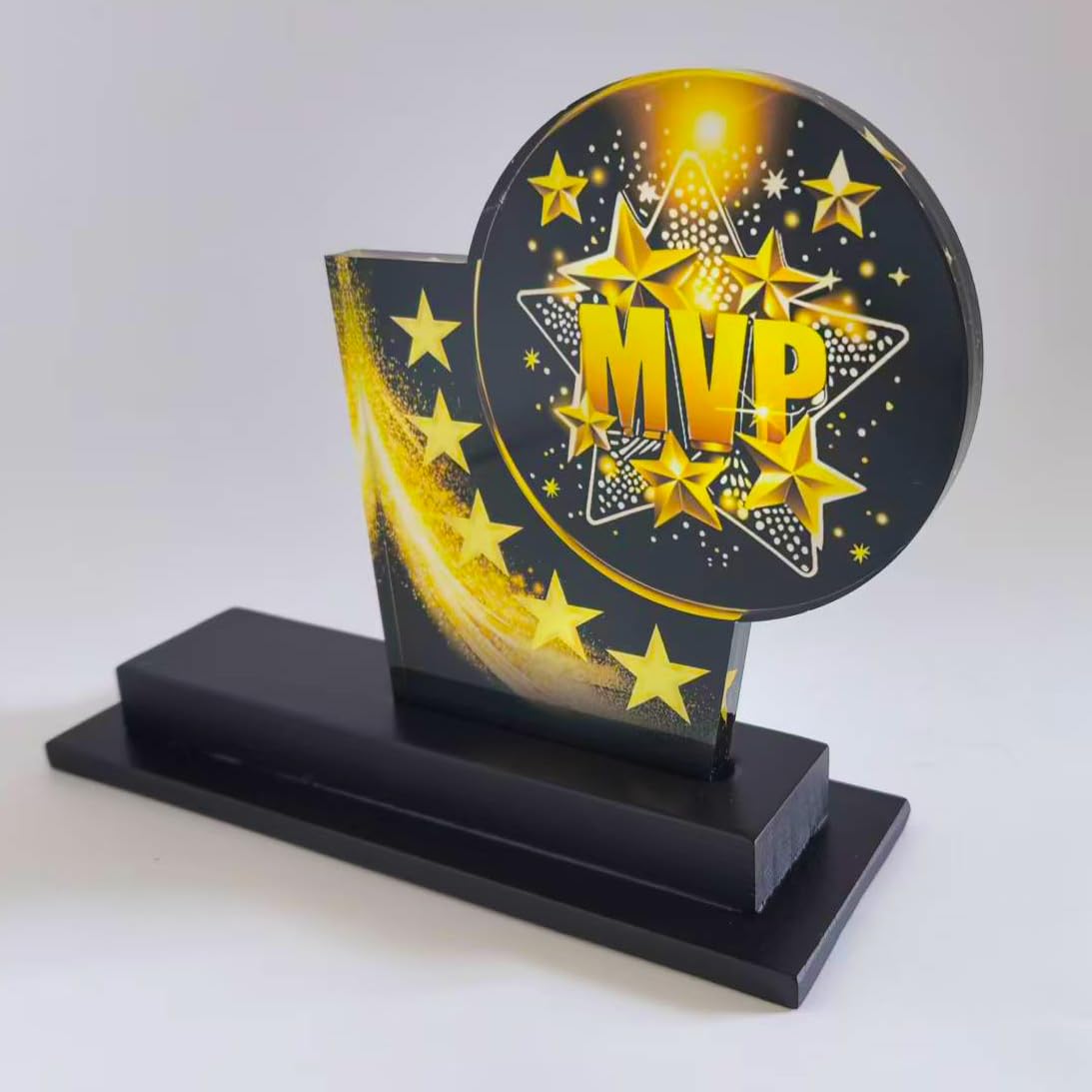 MVP Trophy - Trofeo de acrílico de 15,24 cm, premios, premios, copa MVP, trofeo, medallas para fútbol, baloncesto, fútbol, béisbol, torneo, liga, regalo de campeonato (una pieza)