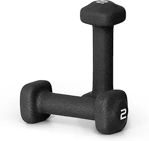 Tone Fitness Neoprene Dumbbell Weight Pairs with Anti-Roll Square Head | Multiple Options