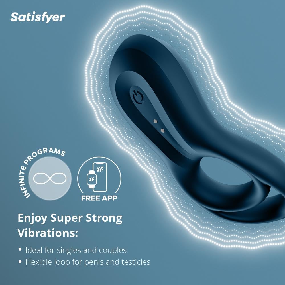 Satisfyer Epic Duo Connect App cockring | Impermeable (IPX7) | Erótico