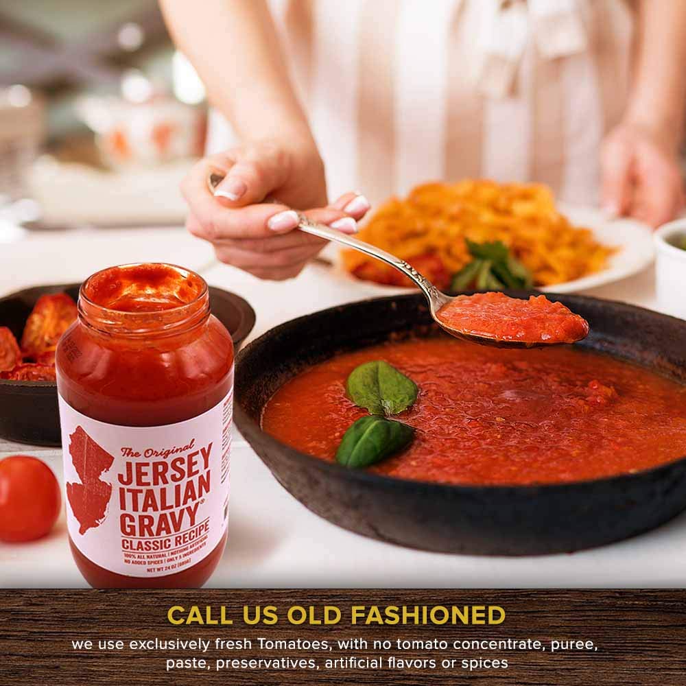 Jersey Italian Gravy24 OZ JarGourmet, All Natural All Purpose Tomato