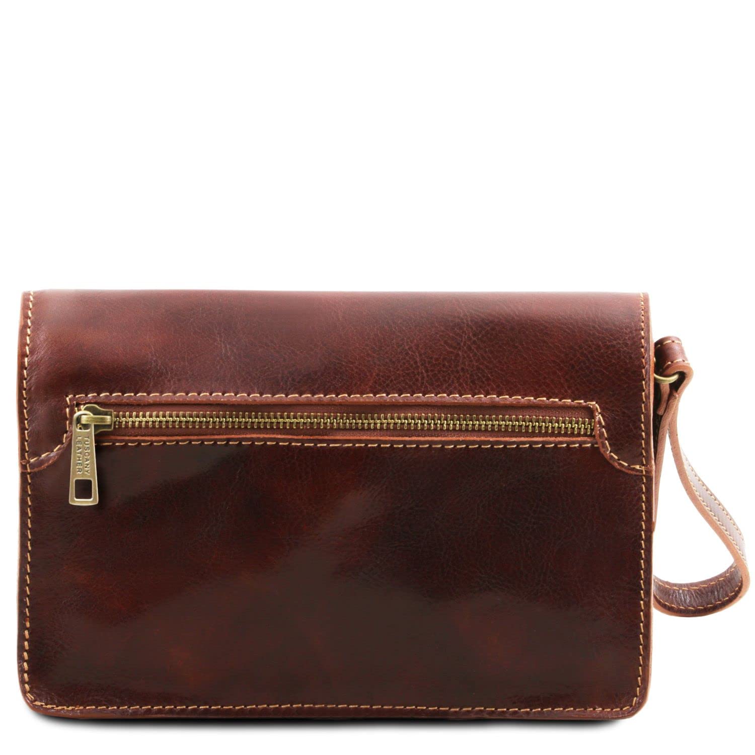 Tuscany Leather Max Elegante Handgelenktasche/Herrentasche aus Leder