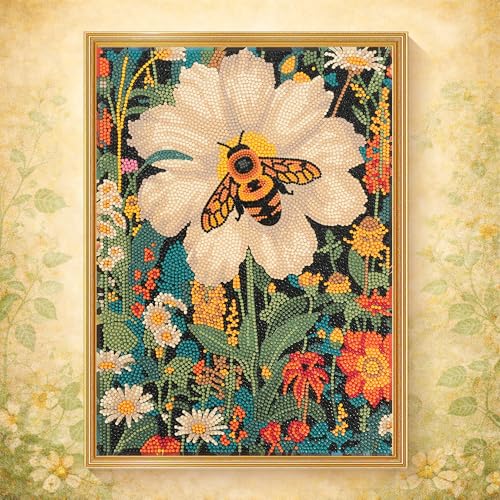 Diamondouble Bee and Flower Velvet