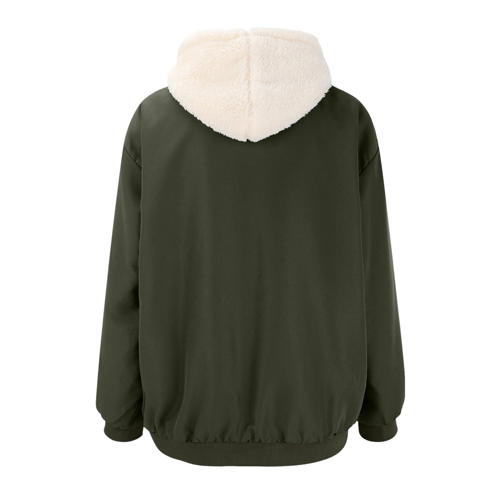 Genérico Abrigos De Invierno Para Mujer Chaqueta Con Capucha De Piel Sintética Cálido Acolchada Cortavientos Con Bolsillos Parkas Impermeable Termica Ropa Para El Frio Extremo