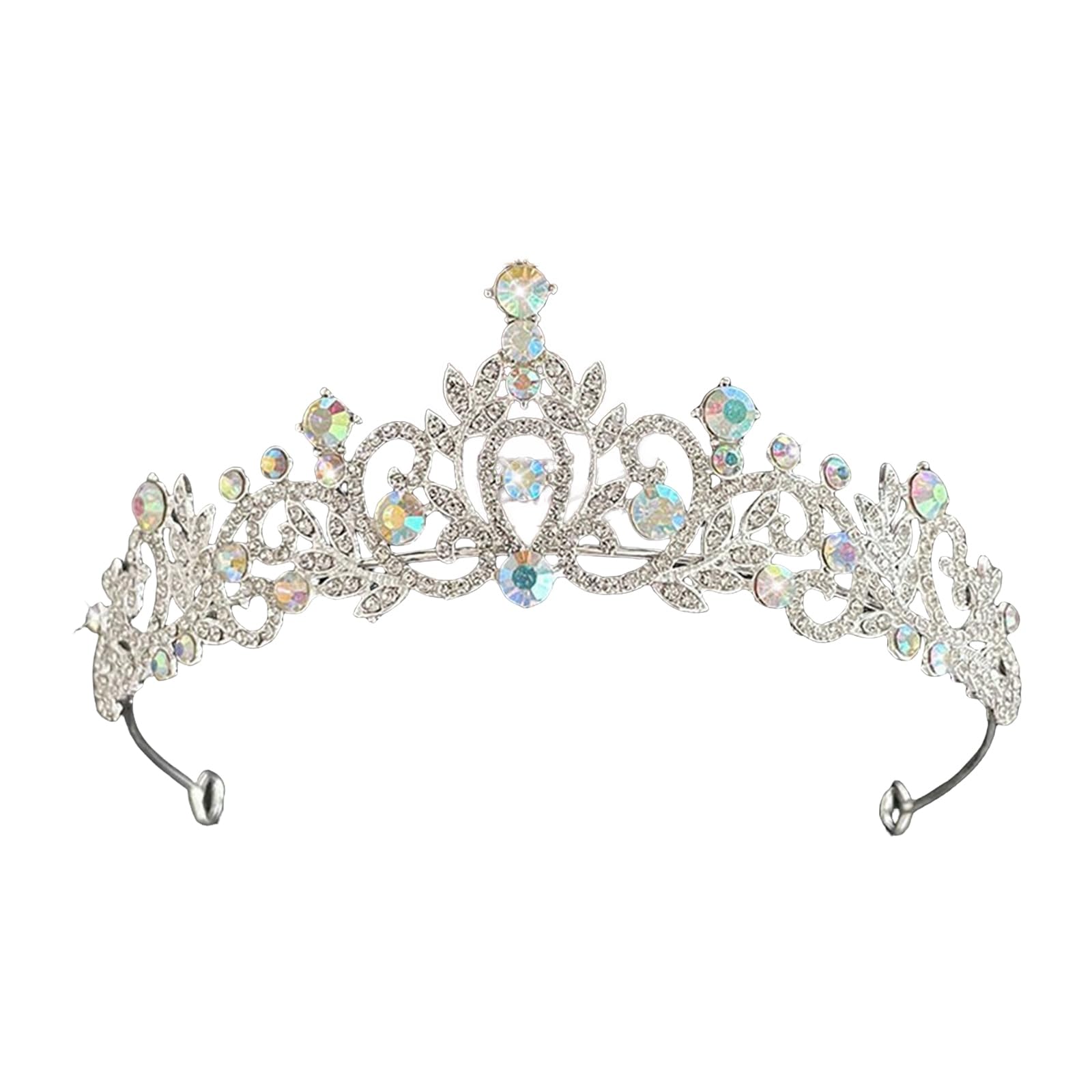 ASTRUE Crystal Crown and Tiara For Women - Rhinestone Headband For Princess Girls,Bridal Hair Accessories For Weddings Birthday