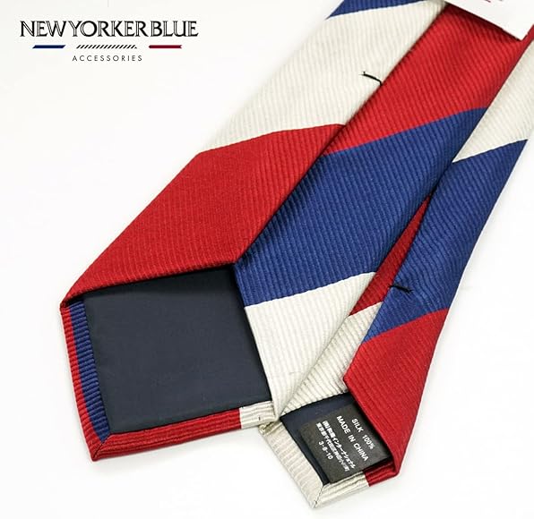 Amazon.co.jp: [ニューヨーカーブルー] ネクタイ ストライプネクタイ
