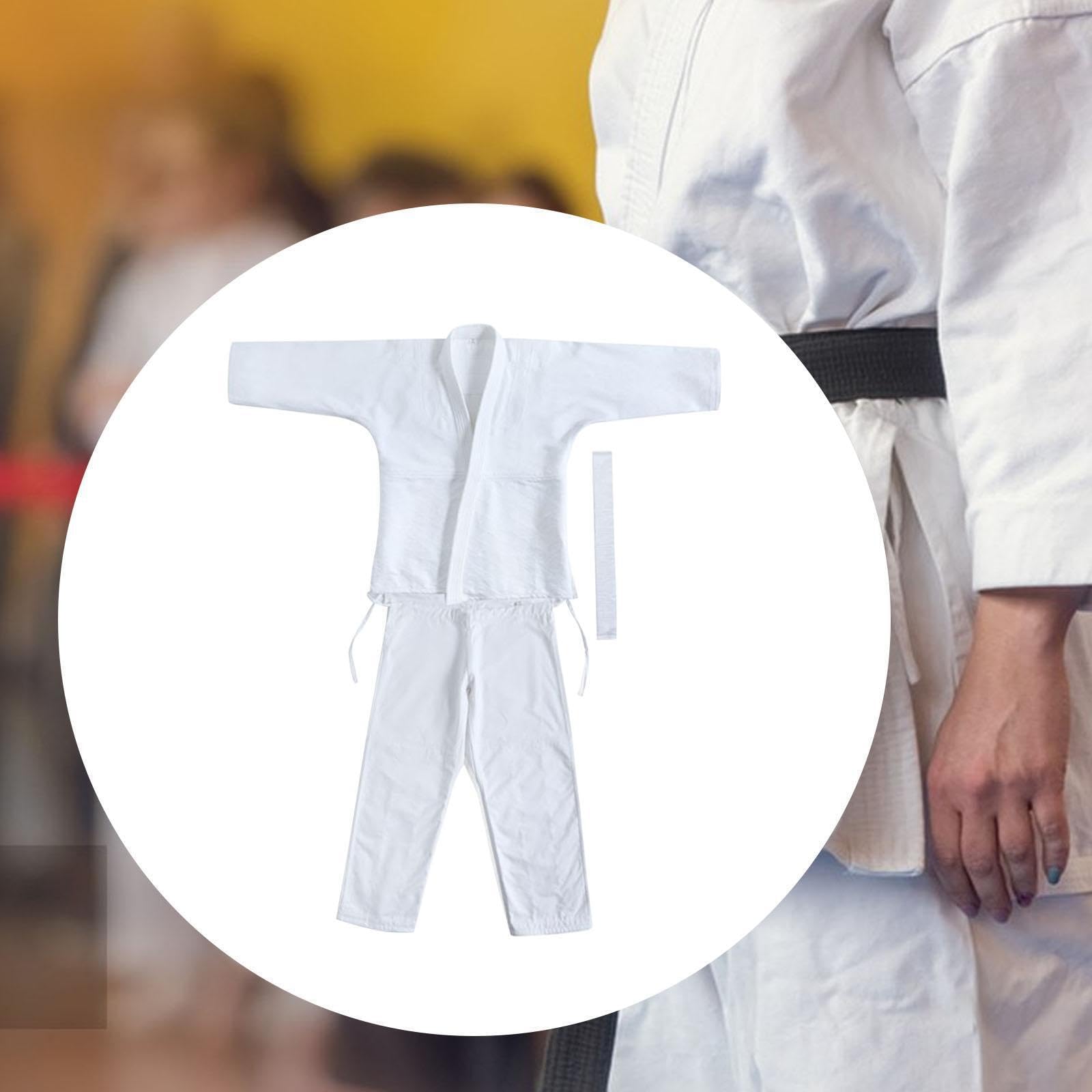 Judogi, Kimono de karaté, Uniforme,Blanc,155 cm