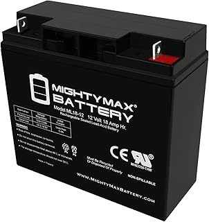 Mighty Max Battery ML18-12 - 12 Volt 18 AH, Nut and Bolt (NB) Terminal, Rechargeable SLA AGM Battery