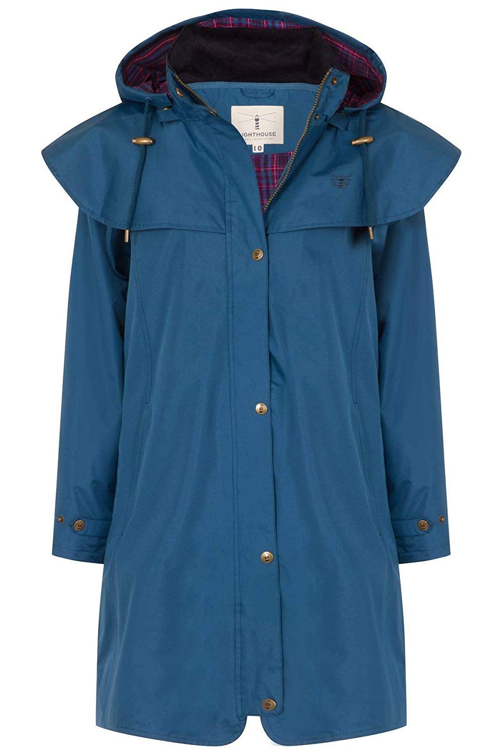 Lighthouse Clothing - Women's Raincoat - Waterproof - Size 8 - Blue