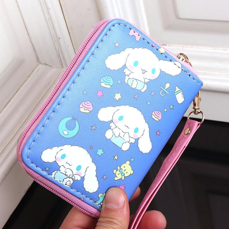 Wallets for Women Coquette Stuff, Cute Purse Coquette Cutecore Zipper Wallet Card Holder Kawaii Card Case Short Purse (Type-A)4