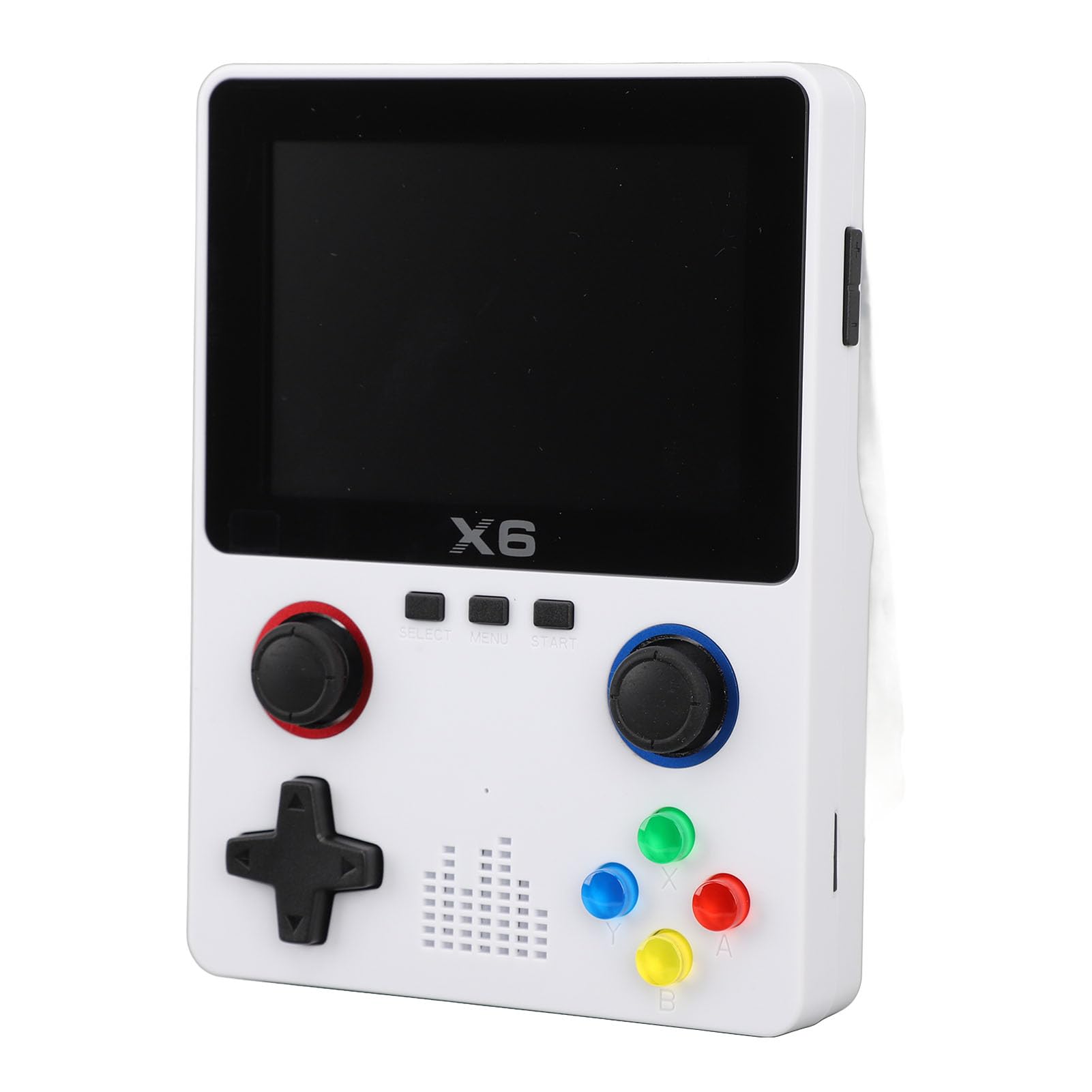 Console di Gioco retrò Portatile con Schermo Ad Alta Risoluzione per Giochi per Adulti, Supporto Giochi di Emulazione per 2 Giocatori - Schermo ABS - 3,5 Pollici - 32G (WHITE)