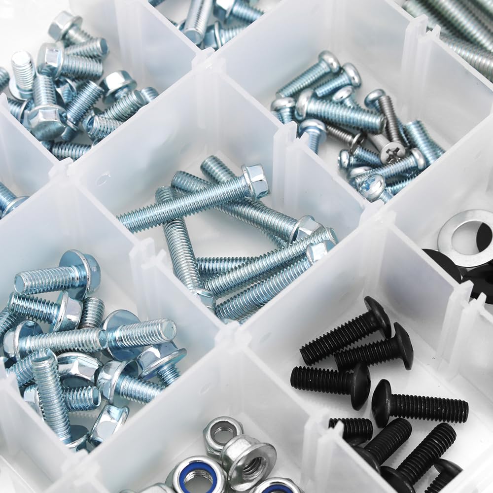 Bodywork Fasteners Snapklik.com : 250PCS Bolts Kit Fit For XR50R XR70R XR80 XR100R XR200R ...