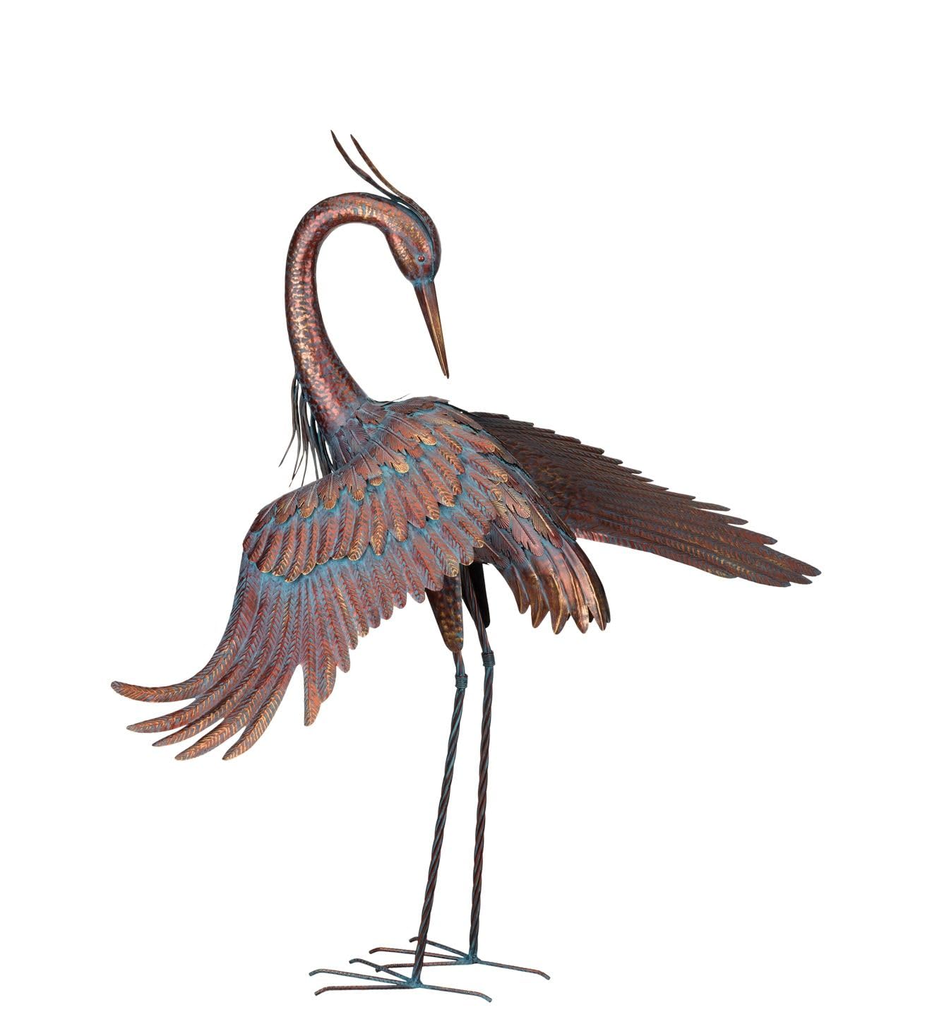 Regal Art & Gift Copper Patina Heron