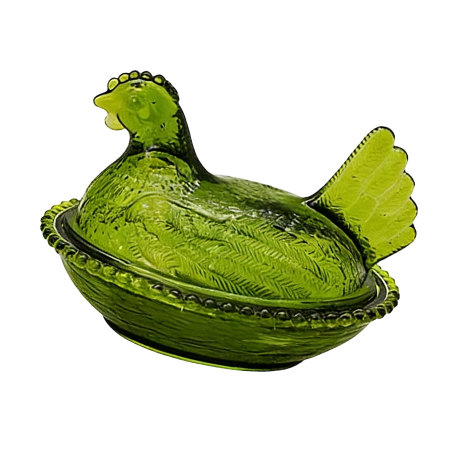 FGDTREE Hen on Nest Candy Bowl Nesting Hen Covered Trinket Box for Snacks Dessert Easter Farmhouses Desktop Decors Party Theme