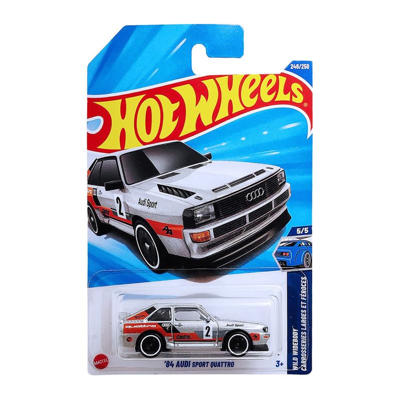 Image of Hot Wheels 1:64 84 Audi Sport Quattro Wild Widebody 3 and Up 246 /250 (Grey)