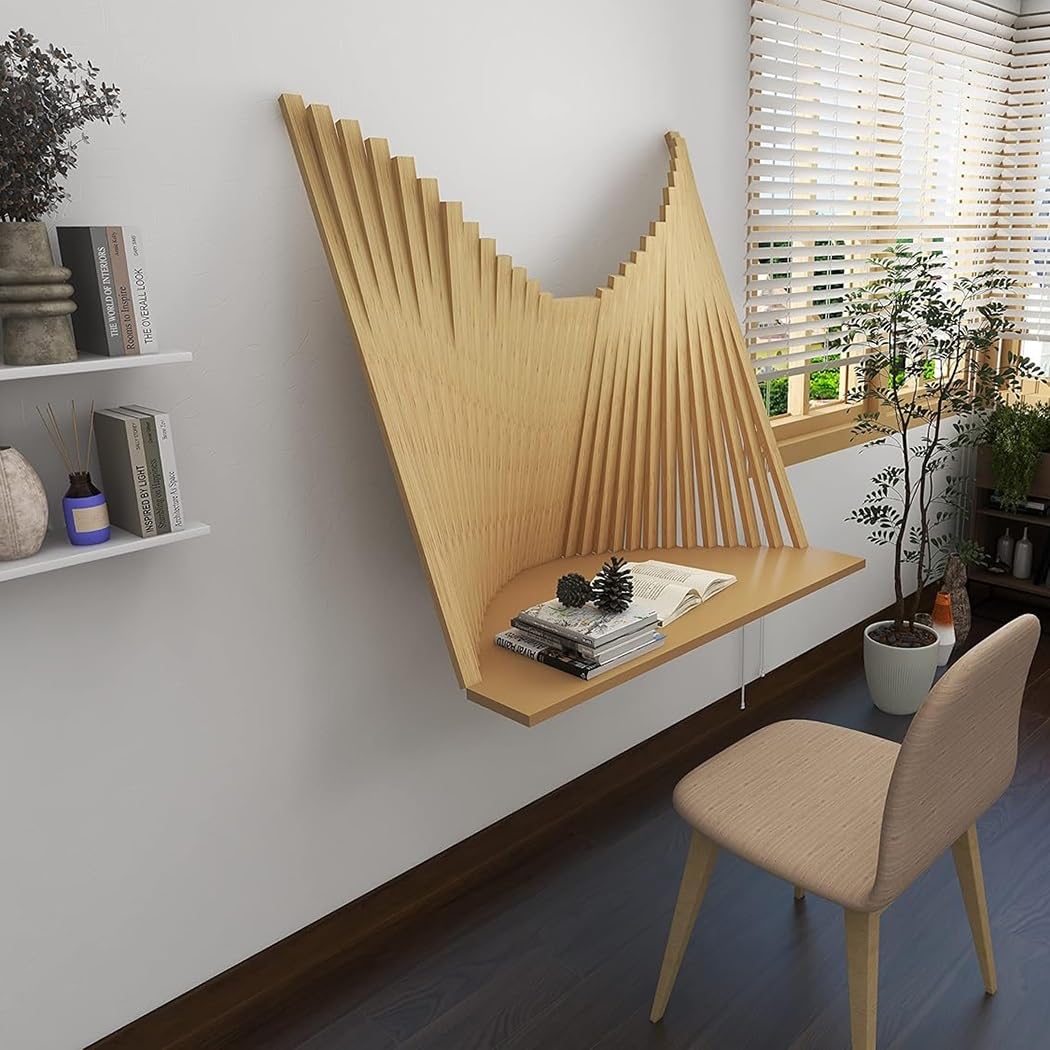 Mesa Plegable Multifuncional, Escritorio De Pared Que Ahorra Espacio, Mesa De Comedor Flotante para Computadora Portátil en El Hogar Y La Oficina (80 * 60cm)