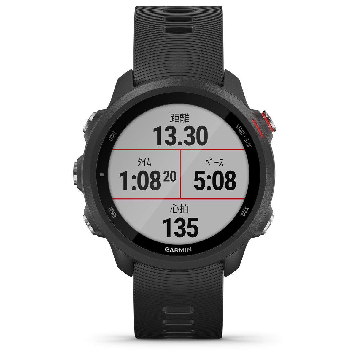 Amazon | GARMIN(ガーミン) ForeAthlete 245 Music Black Red