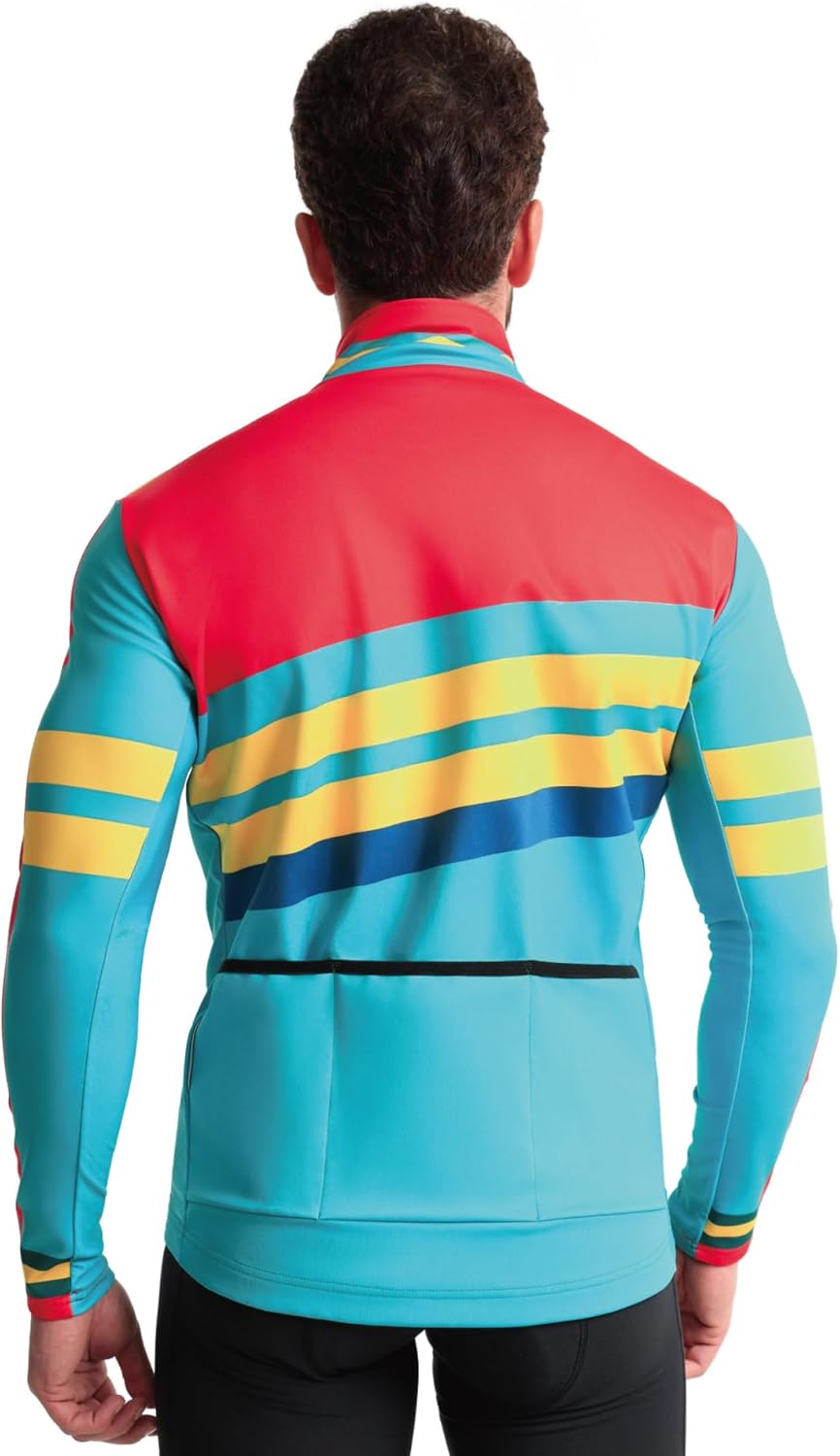 CEROTIPOLAR Men's Thermal Fleece Cycling Jacket for Bike Biking,Rain-Wind Proof Cycle Outwear - Image 2