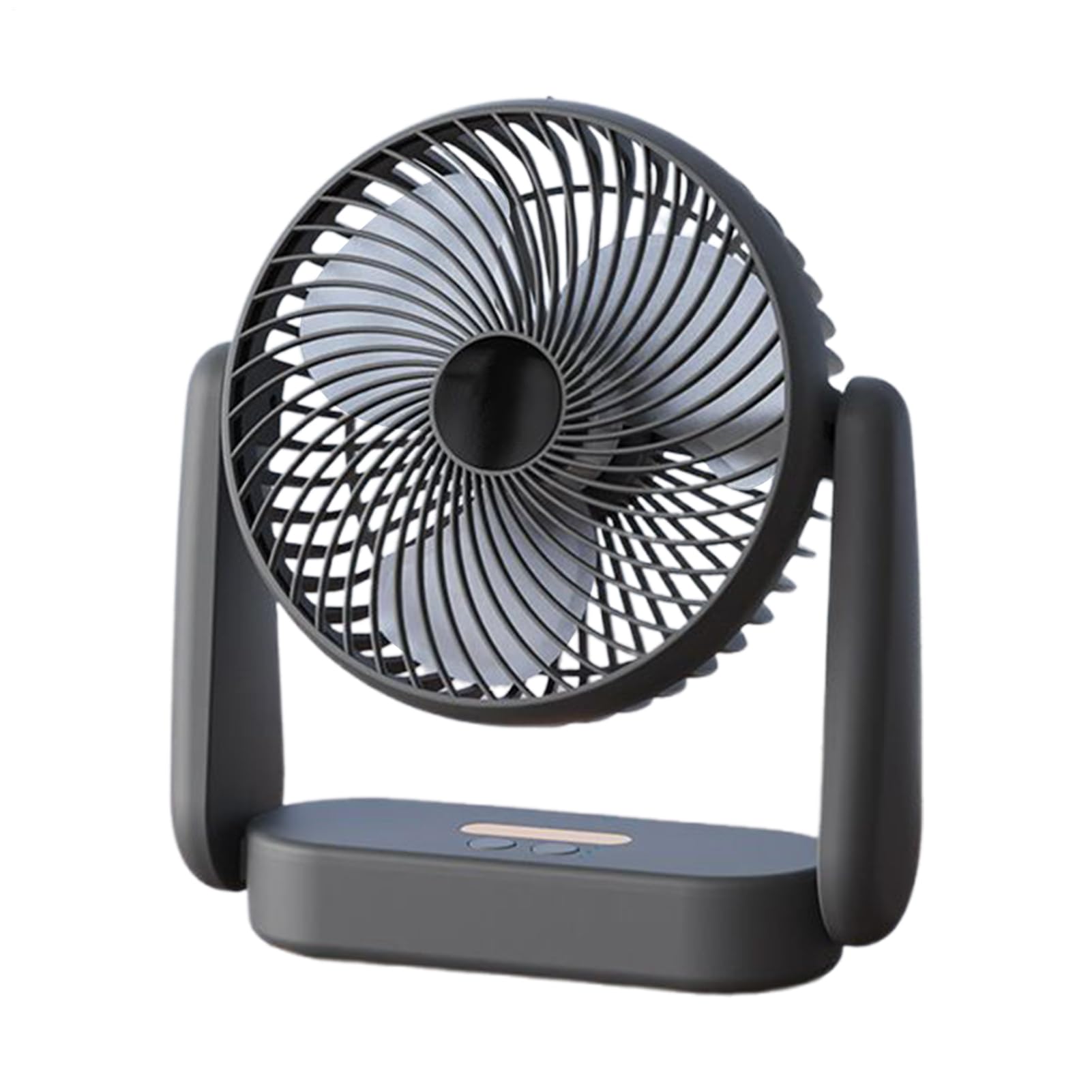 Ventilateur de bureau USB rechargeable 3 vitesses avec rotation 360 pour table de nuit