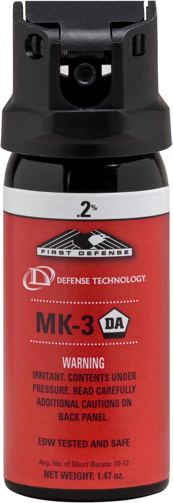 First Defense OC Stream MK-3 .2% Solution White Band Pepper Spray (1.47-Ounce)