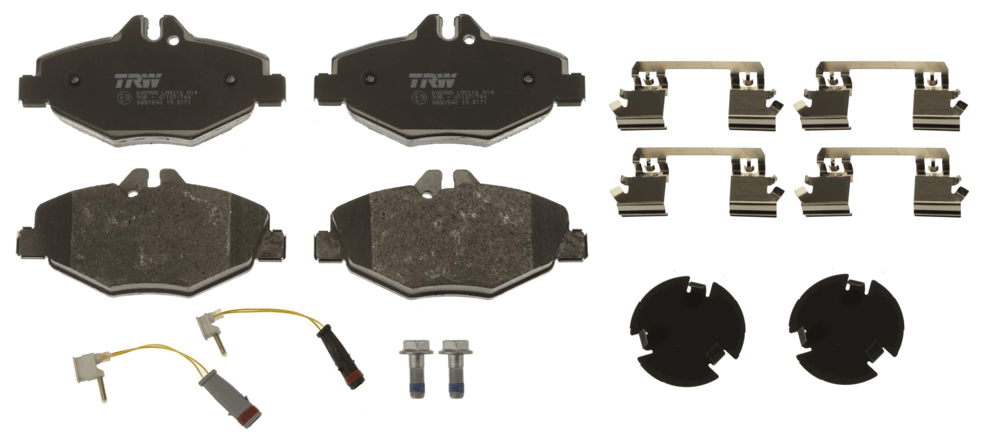 TRW GDB1542 Kit De Plaquettes De Frein Frein à Disque COTEC pour Mercedes-Benz Classe E (W211) 2002-2009 Essieu Avant et autres