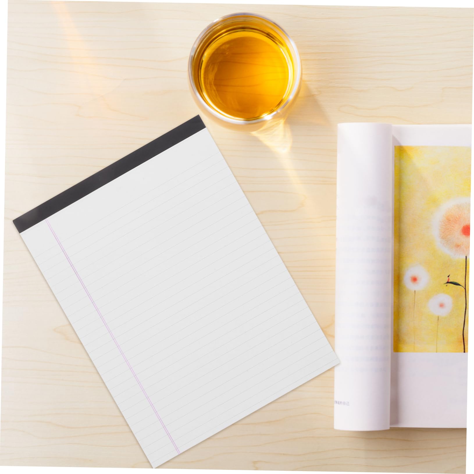 Blocchi Note Legali 4 Pezzi Fogli A4 Carta Spessa e Liscia Righe Larghi per Scrittura e Disegno Ufficio e Scuola